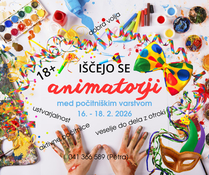 Iščejo se animatorji